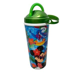 Disney World Water Parks Drinks Cup With Straw Mickey Minnie